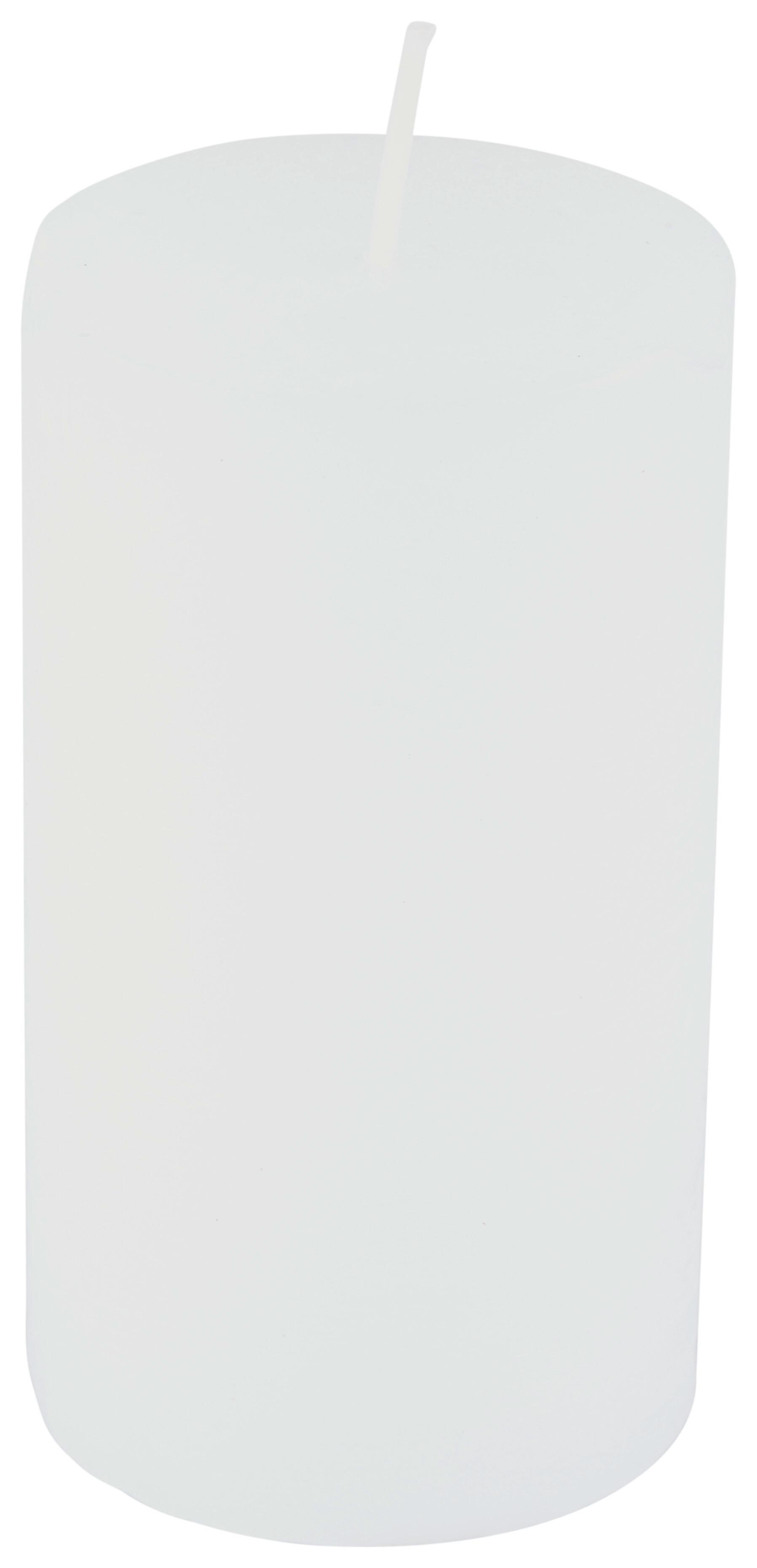 Stumpenkerze Saphira Weiß D/h: 6,8/12 Cm - Basics (6,8/12cm) - Ondega