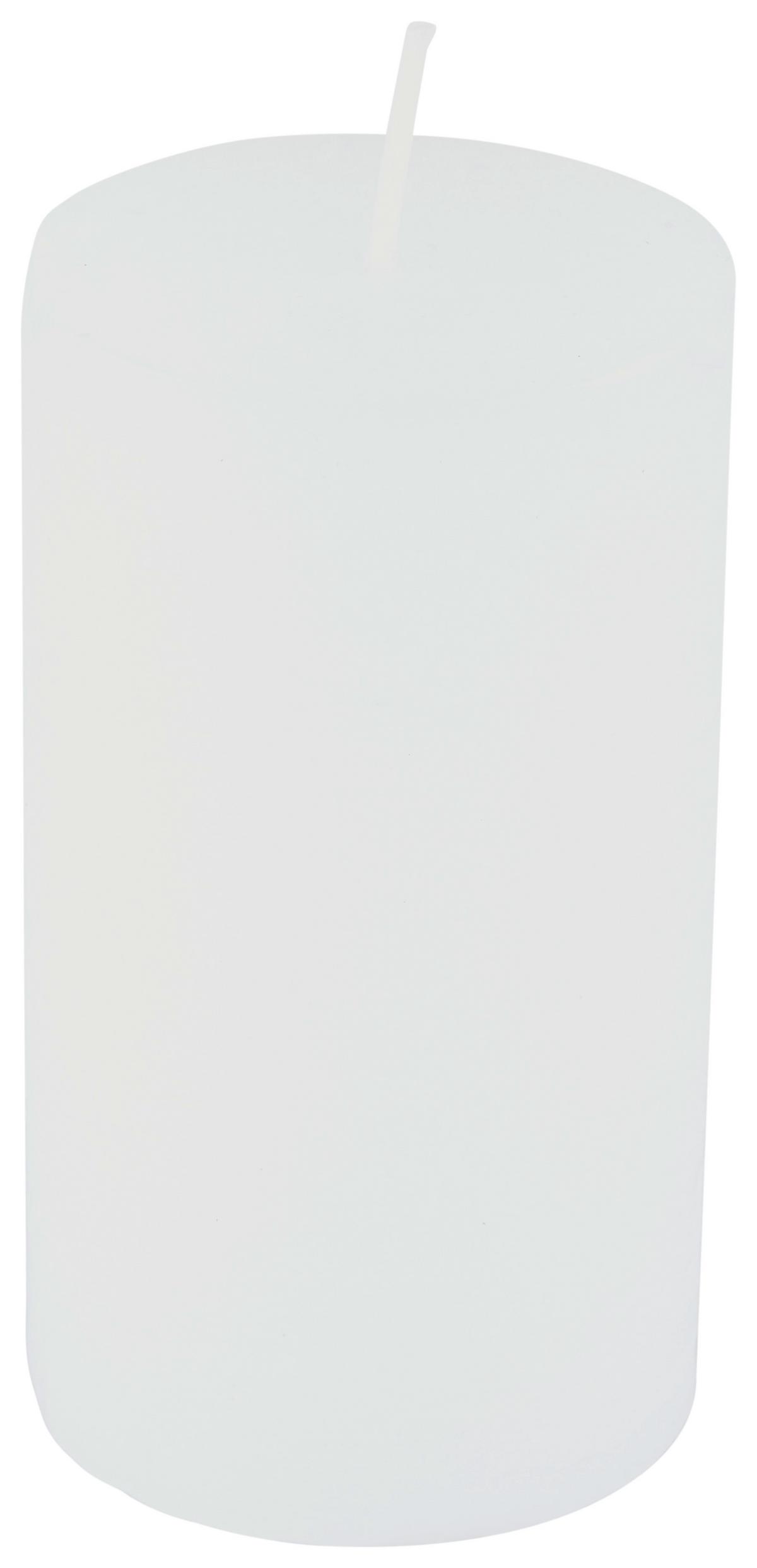 Stumpenkerze Saphira Weiß D/H: 6,8/12 cm - Basics (6,8/12cm) - Ondega