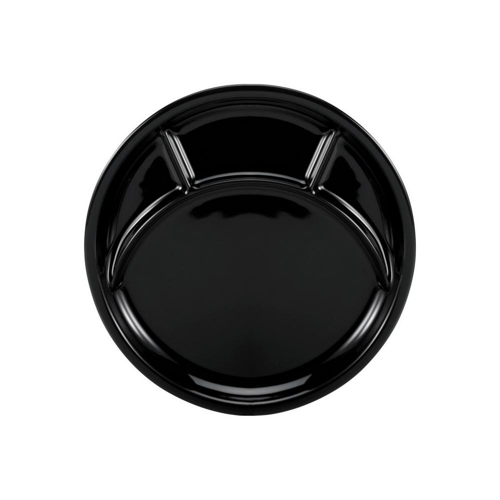 Fondue talíře, sada obsahuje 4ks, černá