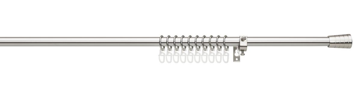 OKRÚHLA TYČ S PRÍSLUŠENSTVOM CAP - chrómová, kov/plast (130-240cm) - Modern Living