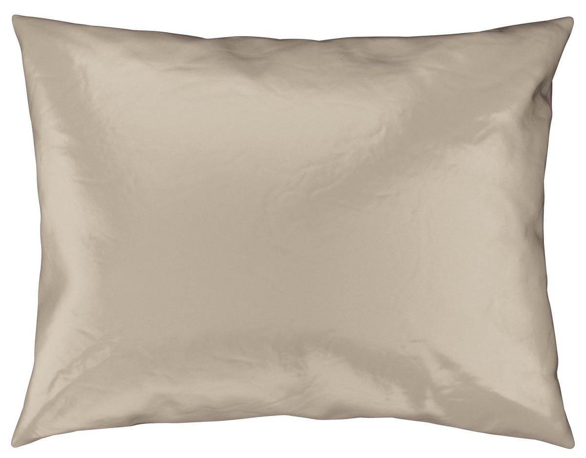 Satin-bettwäsche 140x200 Cm Melissa Taupe/beige - Taupe/Beige, MODERN, Textil - Luca Bessoni