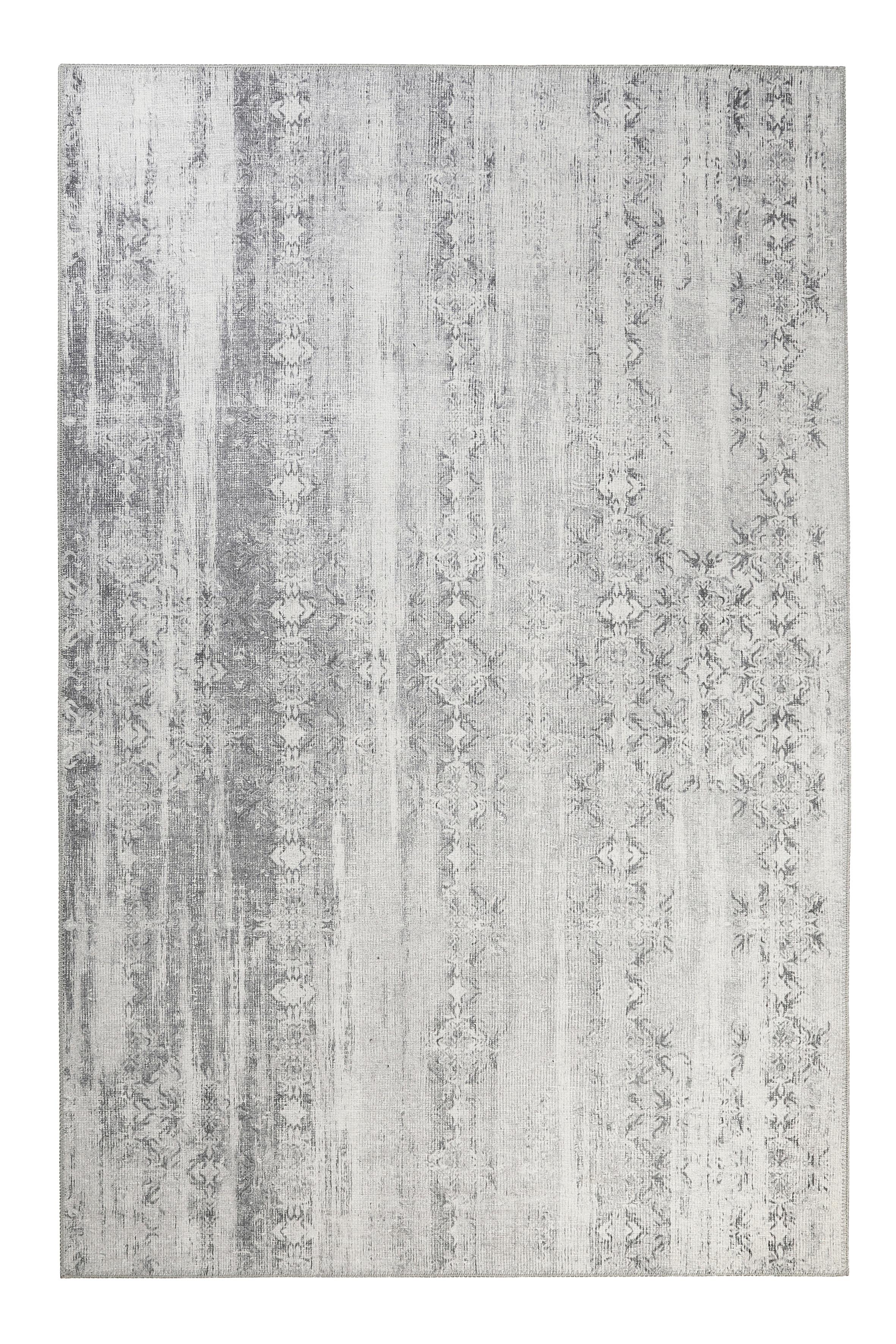 Webteppich Alaska Grau/Weiß 160x230 cm - Weiß/Grau, LIFESTYLE, Textil (160/230cm) - WECON HOME