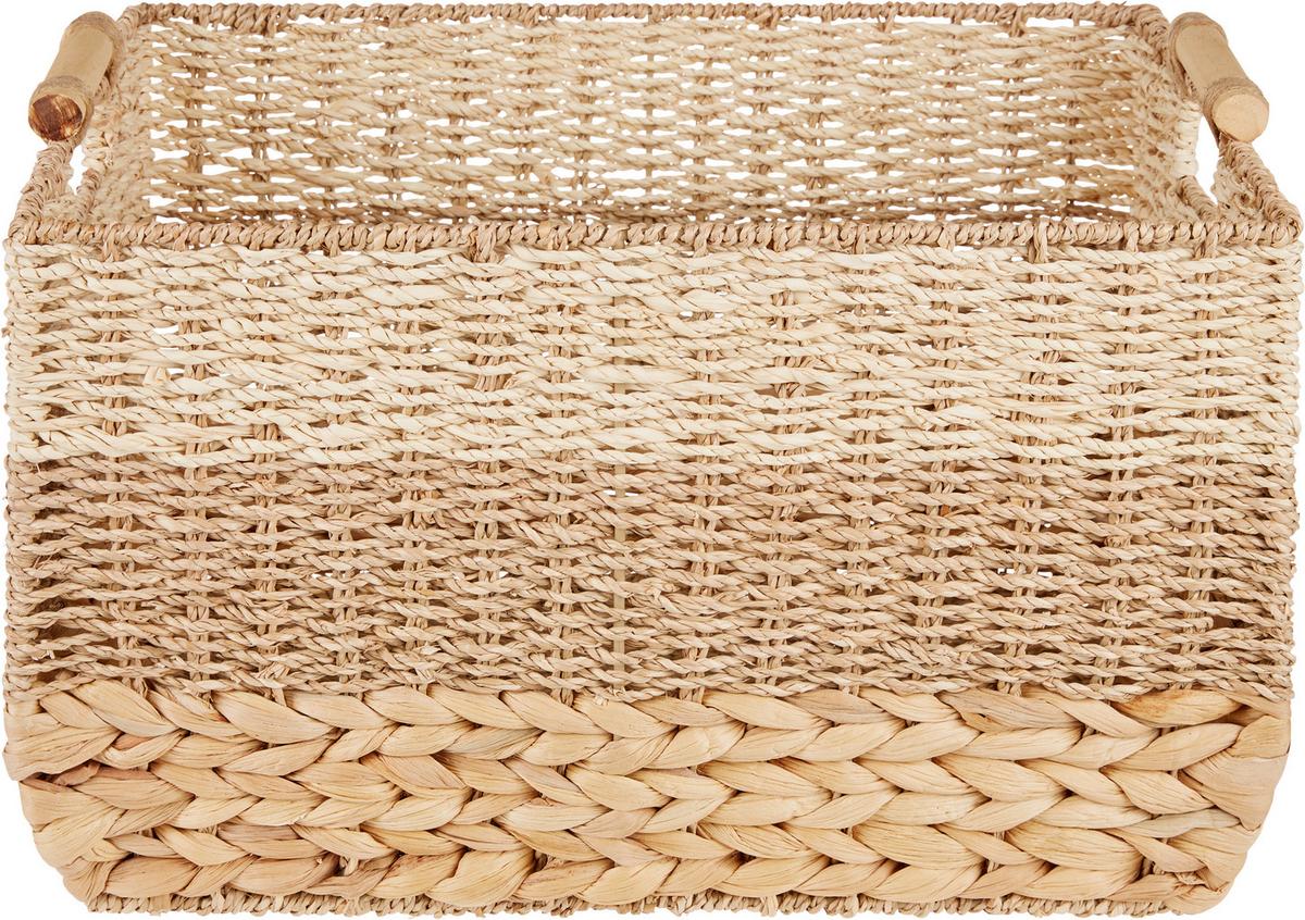 Aufbewahrungsbox Lilly - Naturfarben, KONVENTIONELL, Naturmaterialien/Holz (45/35/30cm) - Ondega