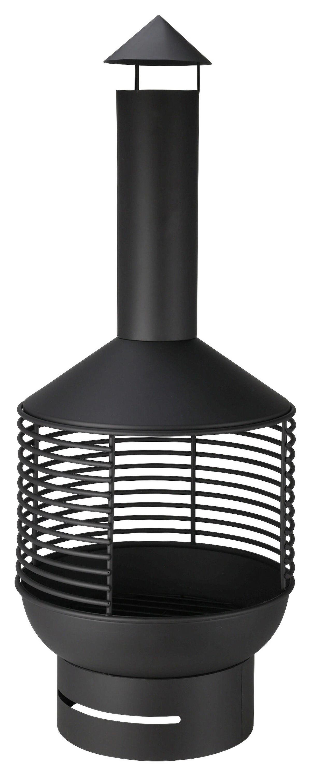 Kaminofen Bernhard - Schwarz, Basics, Metall (41,00/105,00cm)
