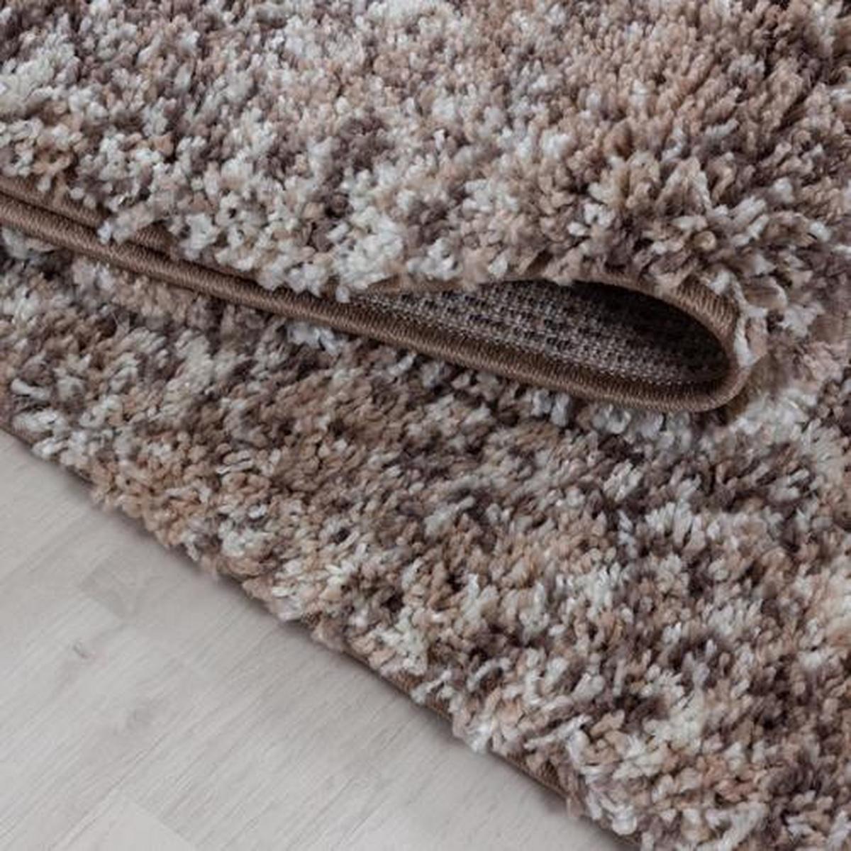Hochflor Teppich Beige Enjoy 200x290 cm - Beige, KONVENTIONELL, Textil (200/290cm)