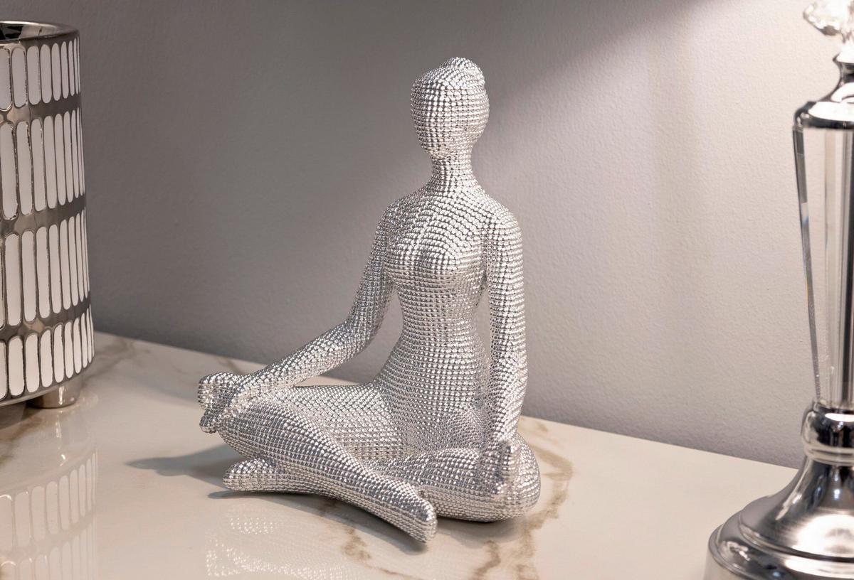 Skulptur Kunststoff, Weiß - Basics, Kunststoff (20.5/23/15.5cm)