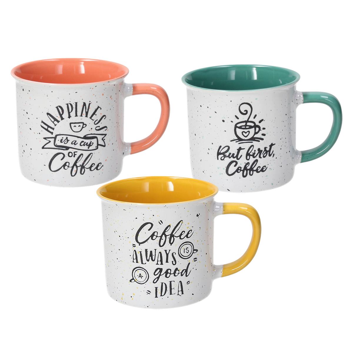 Kávésbögre Vintage - többszínű, kerámia (350ml)