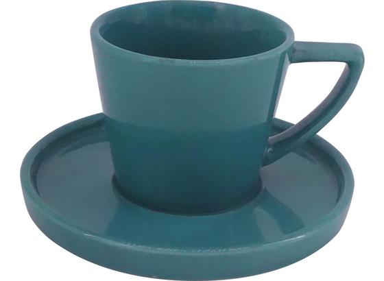 Šálka Na Espresso S Podšálkou Merit - petrolejová, Moderný, keramika (0,120l) - Premium Living Šálka Na Espresso S Podšálkou Merit - petrolejová, Moderný, keramika (0,120l) - Premium Living