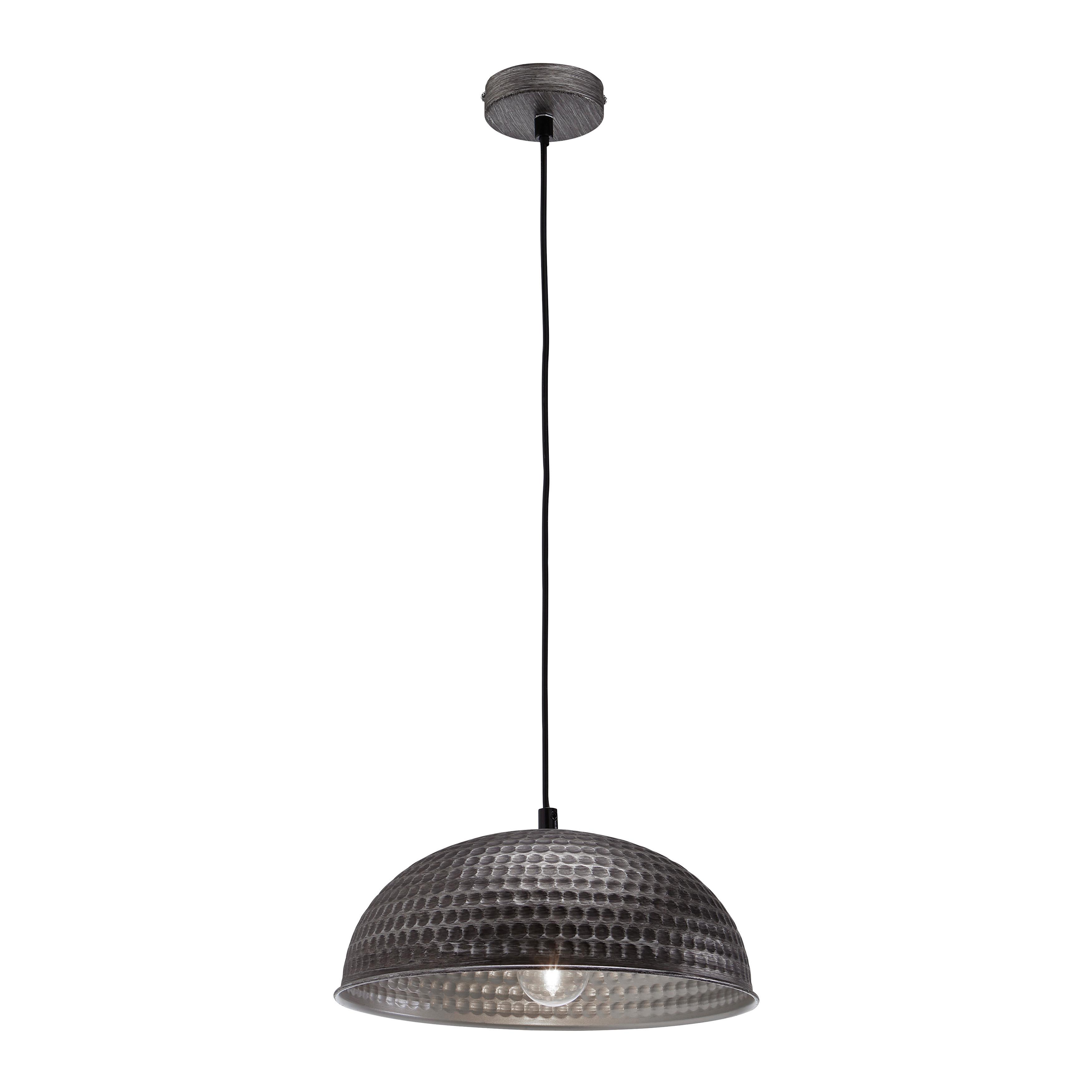 Závesné svietidlo Alwina max. 40 Watt - čierna/strieborná, Modern, kov (30/119cm) - Bessagi Home