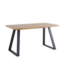 Esstisch 140x80 Eiche Dekor - Eichefarben/Schwarz, Design, Holzwerkstoff/Metall (140/80/75cm) - Livetastic