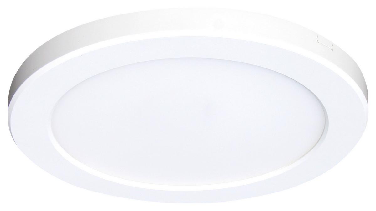 Led-deckenleuchte Dina Ø 30 Cm M. Fixierbaren Farben - Weiß, MODERN, Kunststoff (29,8/1,8cm) - Luca Bessoni