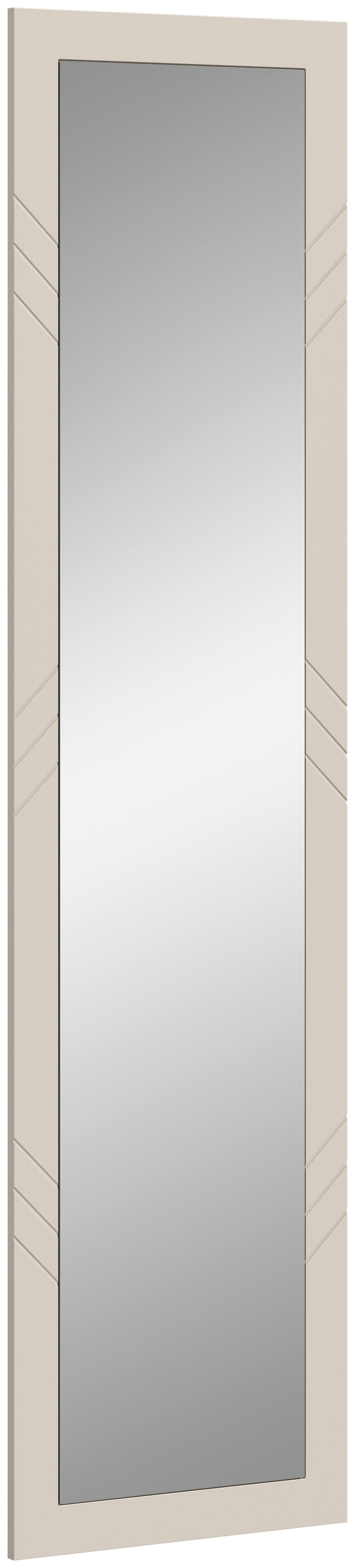ZRCADLO NOTES - pískové barvy, Design, kompozitní dřevo/sklo (45/180/2cm) - MID.YOU