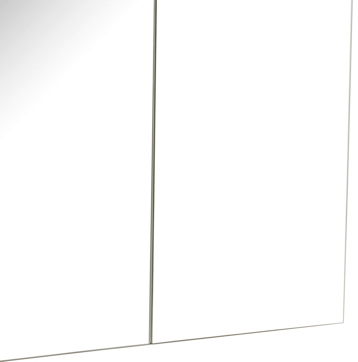 Spiegelschrank Opus Mit Led 3-Türig BxHxT: 90x71x18 - Eichefarben, MODERN, Holzwerkstoff (90/71/18cm)