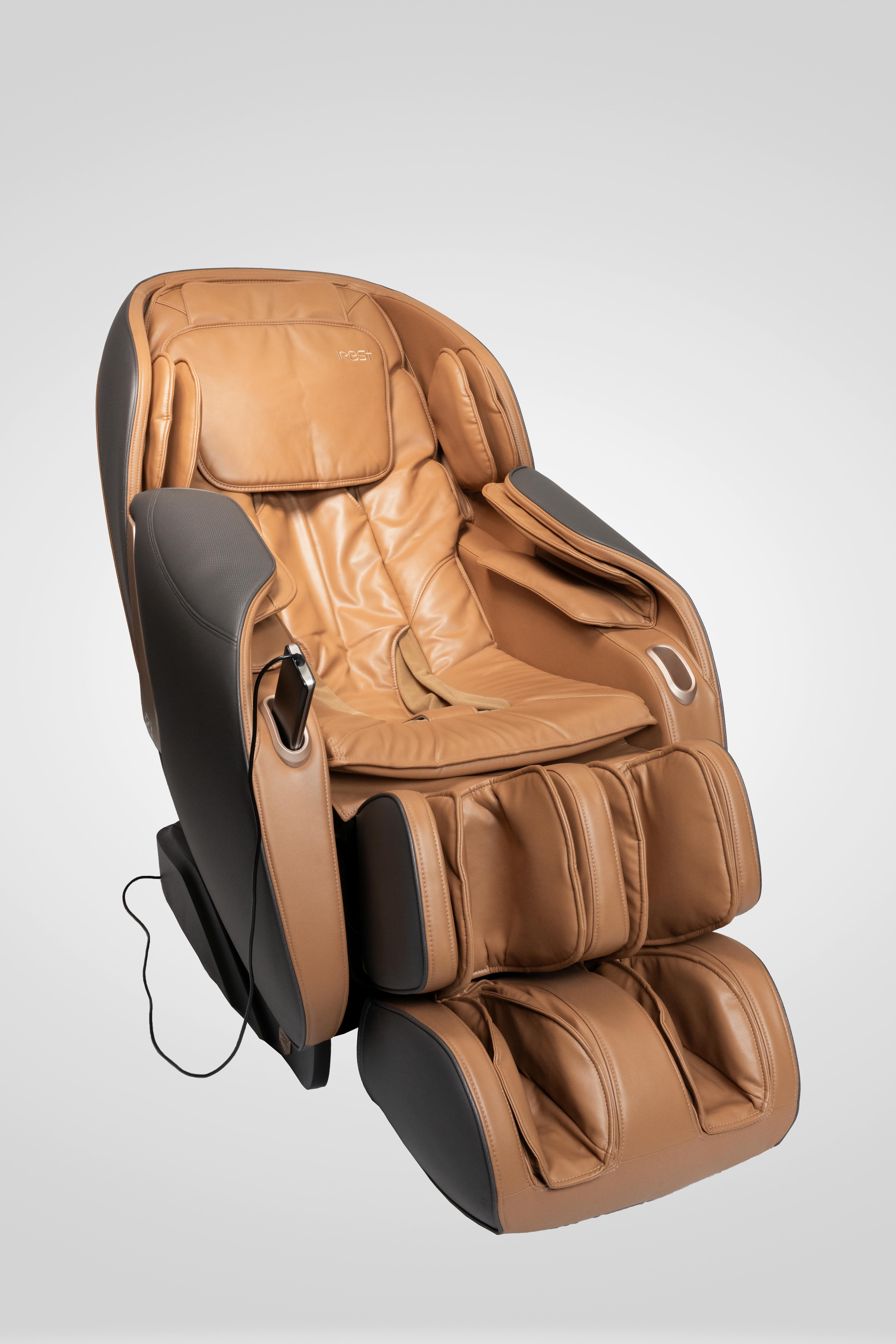 MASSAGESESSEL Braun/Grau B: 76cm - Braun/Grau, Basics, Kunststoff/Textil (76/113/155-168cm) - iRest