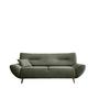 3-Sitzer-Sofa Chenille Dunkelgrün, Rücken Echt - Wildeiche/Dunkelgrün, MODERN, Textil (205/81/90cm) - MID.YOU