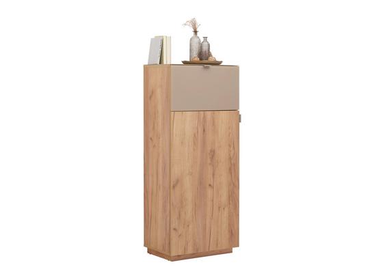 Szekrény Contur - Tölgyfa, modern, Faalapú anyag/Üveg (60/139/38cm) Szekrény Contur - Tölgyfa, modern, Faalapú anyag/Üveg (60/139/38cm)