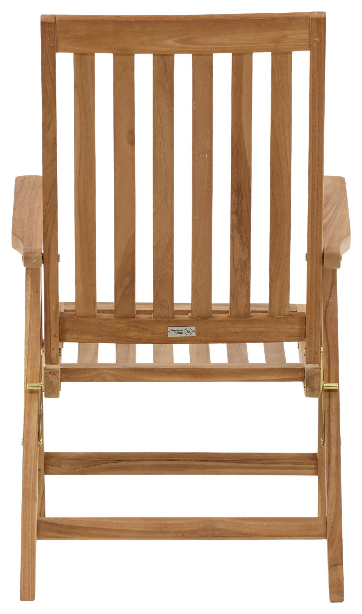 Klappstuhl Kenya - Teakfarben, KONVENTIONELL, Holz (62/105/73cm) - Gardenson