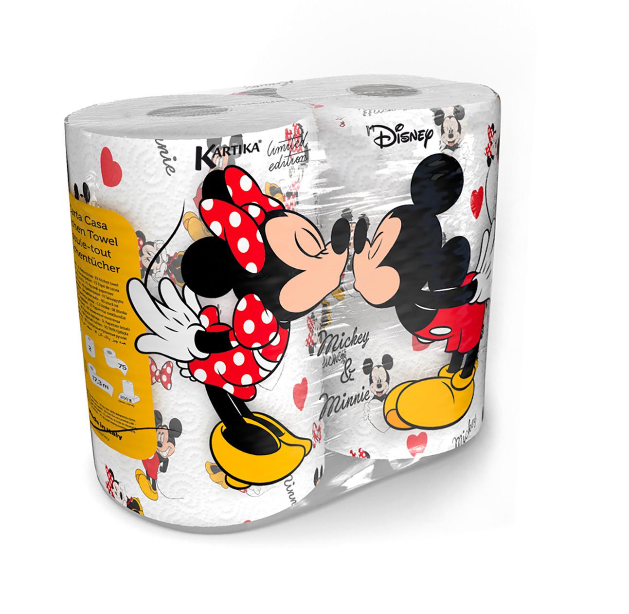 Küchenrolle Mickey And Minnie - Basics, Papier (14,3/28,6/22,8cm)