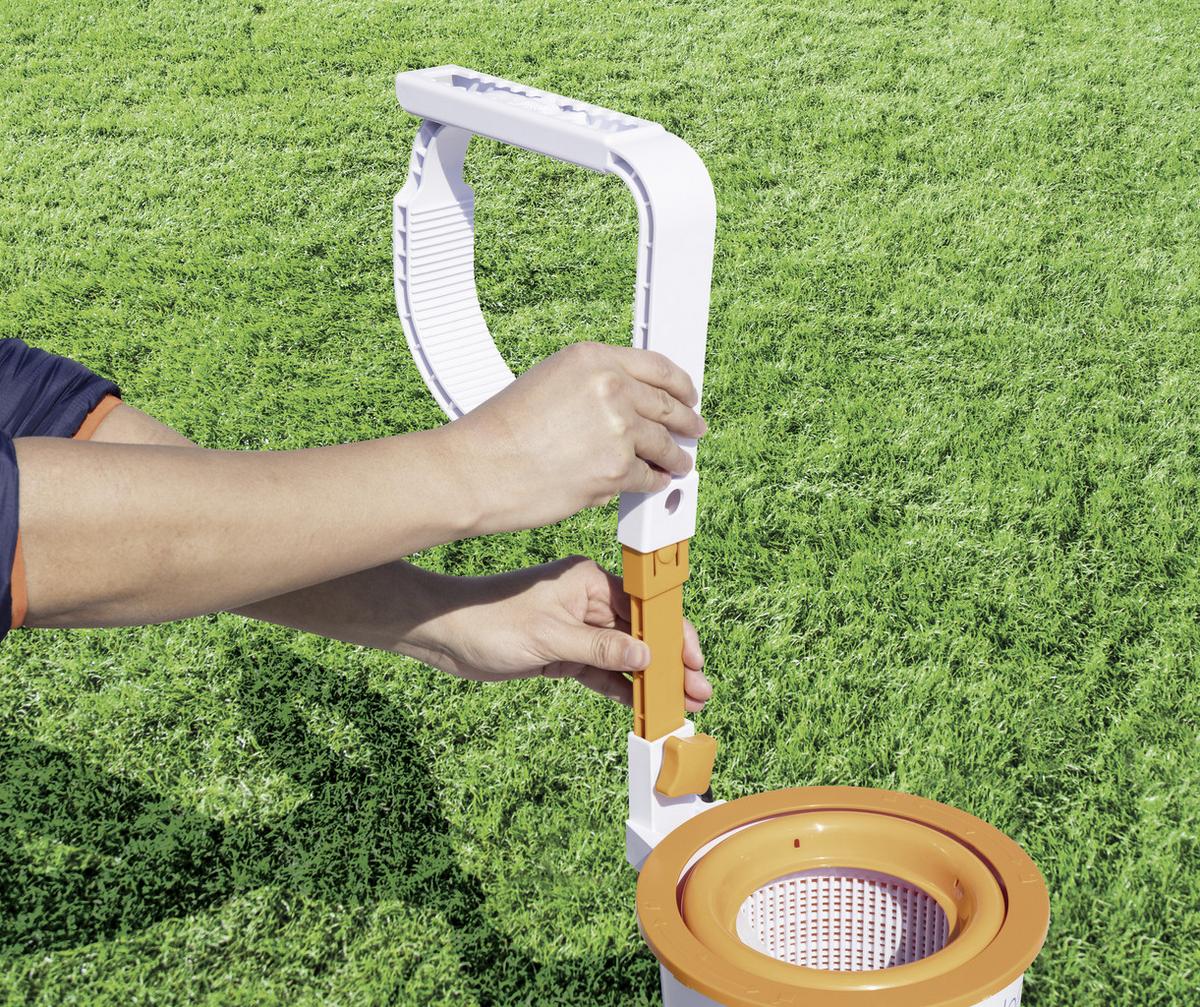 Skimmer 680gal Korb Herausnehmbar 2 574l/H 58462 - Orange/Weiß, MODERN, Kunststoff (2574l) - Bestway