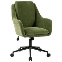 Drehstuhl Amalfi Grün B: 58 cm - Schwarz/Grün, MODERN, Kunststoff/Textil (58/91-99/71cm) - MID.YOU