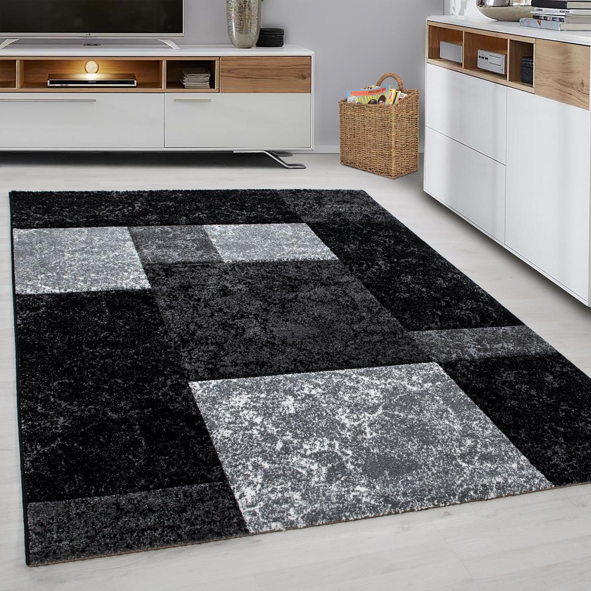 Webteppich Schwarz Naturfaser Hawaii 160x230 cm - Schwarz, KONVENTIONELL, Textil (160/230cm)