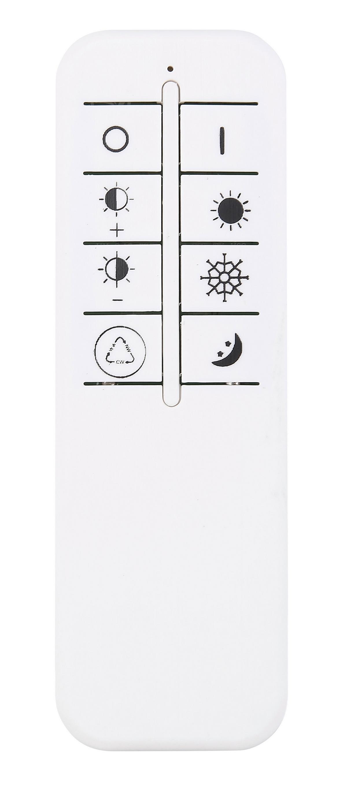 LED-Deckenleuchte 67146 - Opal/Schwarz, Design, Kunststoff/Metall (50/50/7,2cm) - Globo