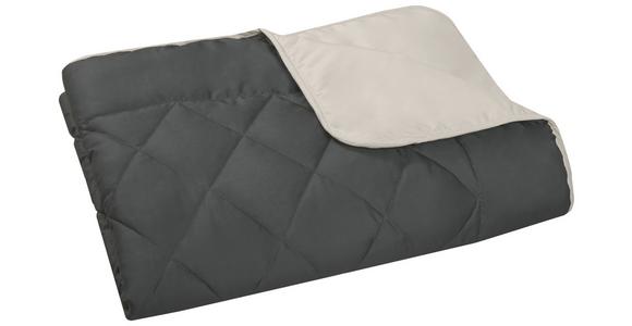 Steppdecke Annika Leicht 140x200 Cm - Taupe/Grau, MODERN, Textil (140/200cm) - Luca Bessoni