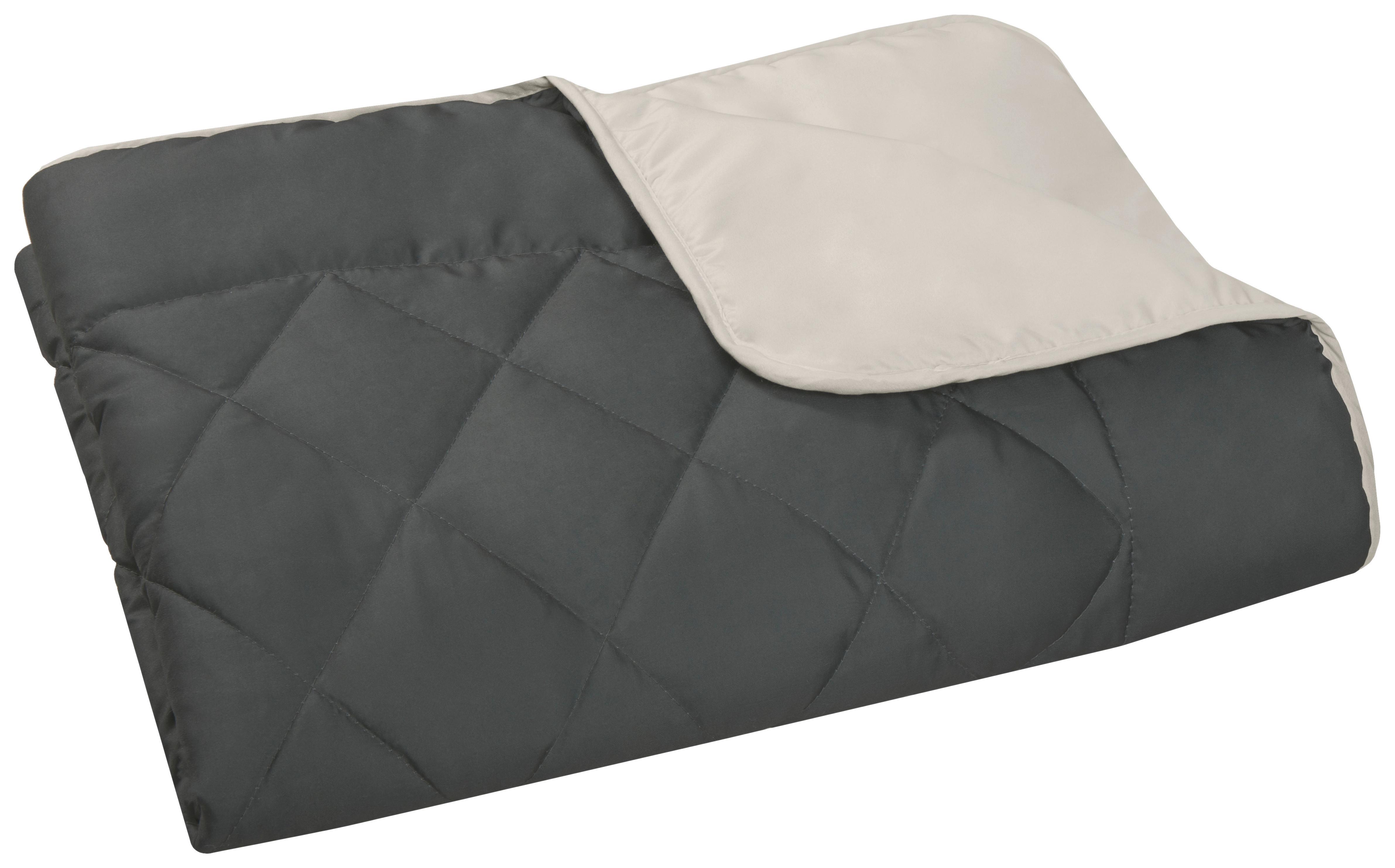 Steppdecke Annika Leicht 140x200 cm - Taupe/Grau, MODERN, Textil (140/200cm) - Luca Bessoni