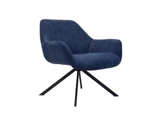 Sessel Emily B: 81 cm Dunkelblau - Schwarz/Dunkelblau, MODERN, Textil (81/77/75cm) - Livetastic Sessel Emily B: 81 cm Dunkelblau - Schwarz/Dunkelblau, MODERN, Textil (81/77/75cm) - Livetastic