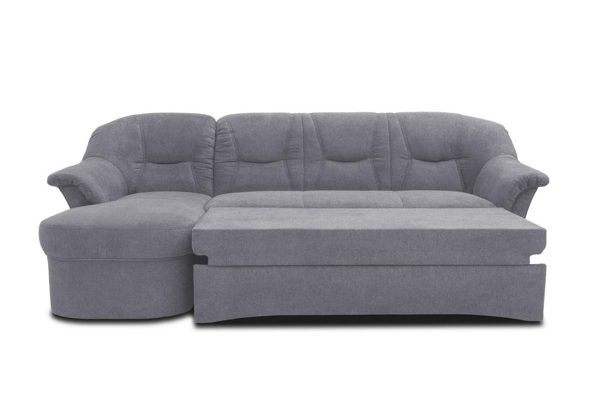 Ecksofa Sarafina - Dunkelgrau/Schwarz, KONVENTIONELL, Textil (146/232cm) - MID.YOU