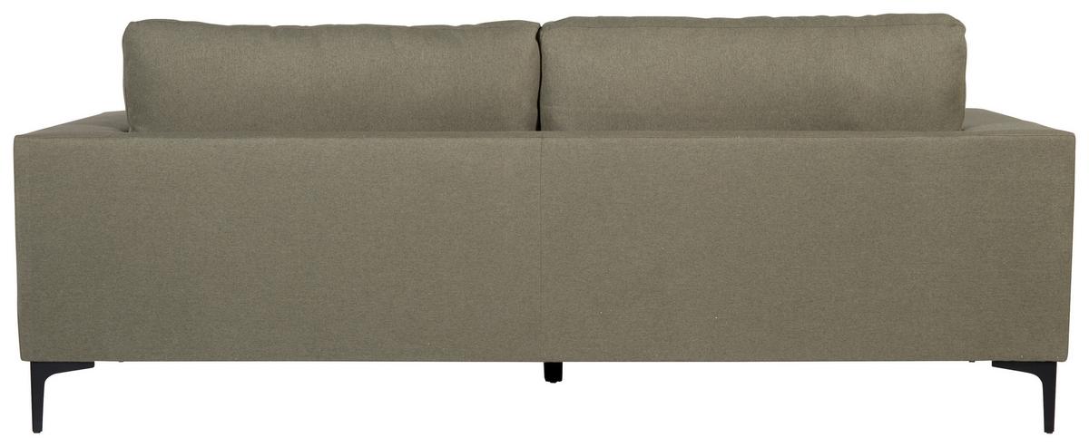 2-sitzer-sofa Bolero - Schwarz/Olivgrün, Design, Kunststoff/Textil (215/84/88cm) - Livetastic