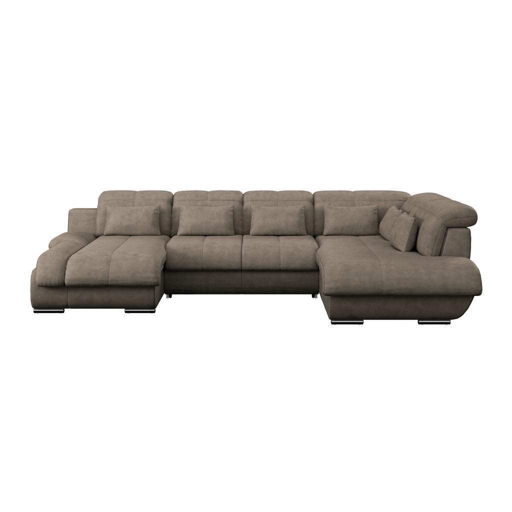 Wohnlandschaft Multi mit Schlaffunktion Dunkelbraun
