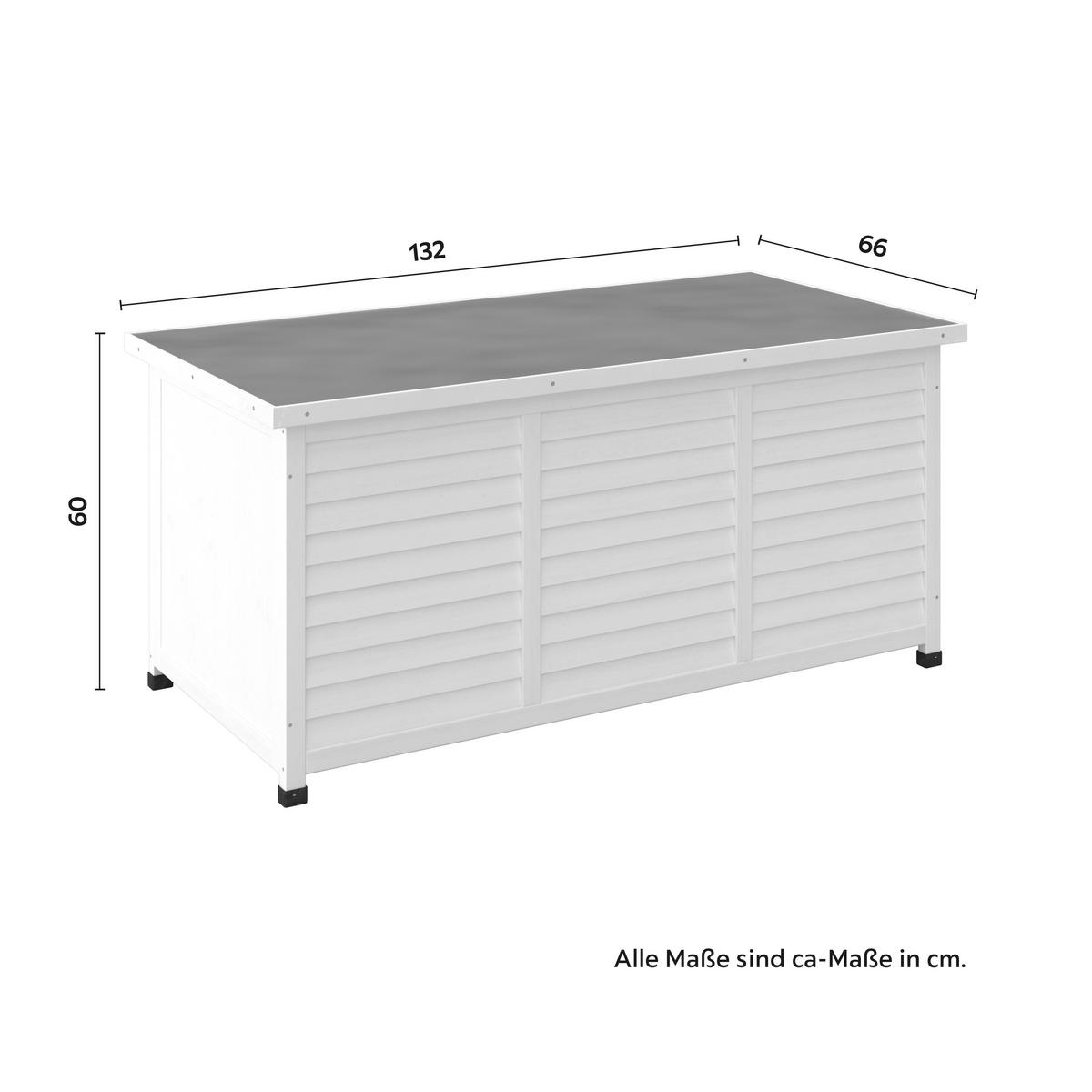 BEDNA NA POLŠTÁŘE BIONA - bílá, Moderní, kov/dřevo (132/60/66cm) - Bessagi Garden