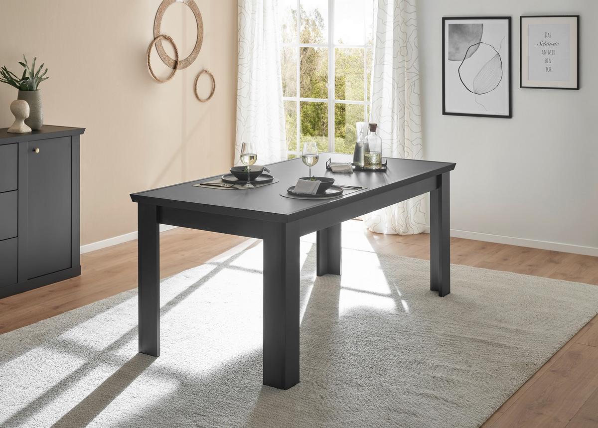 Esstisch Lincoln Schwarz B: 181 cm - Schwarz, Design, Holzwerkstoff (181/77/90cm) - MID.YOU