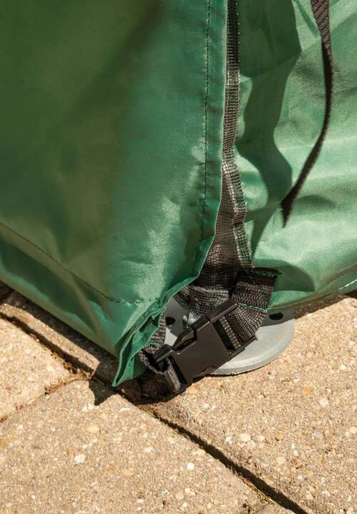 Gewächshaus Foliengewächshaus - Weiß/Grün, Basics, Kunststoff (180/200/240cm)