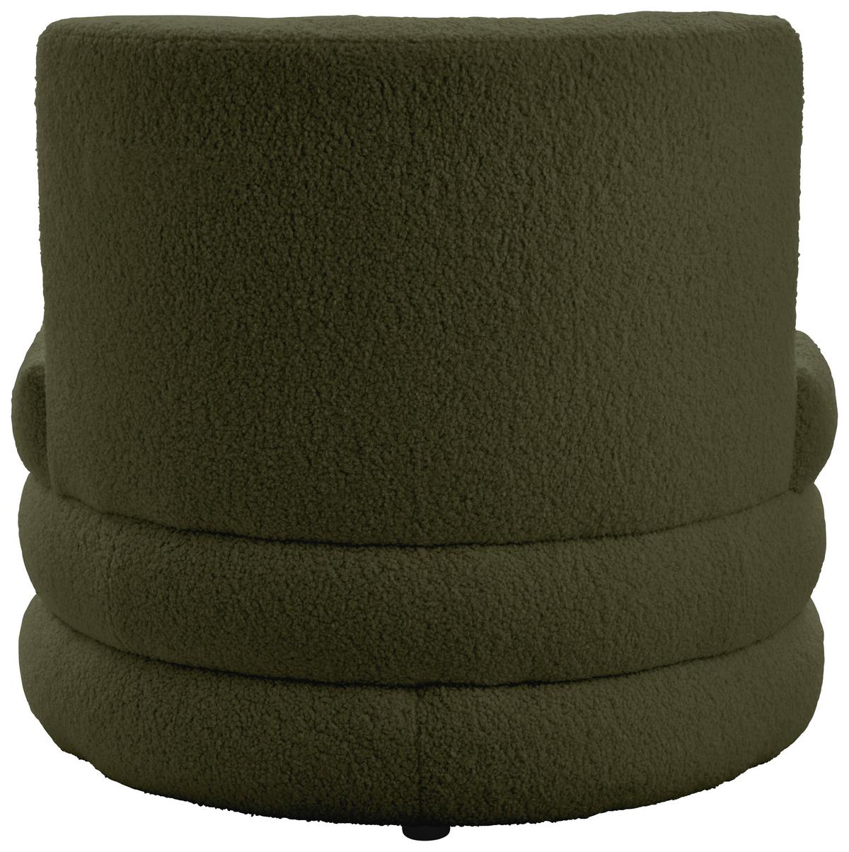 Designsessel Magari - Edelstahlfarben/Olivgrün, Trend, Textil (90/82/85cm) - Livetastic
