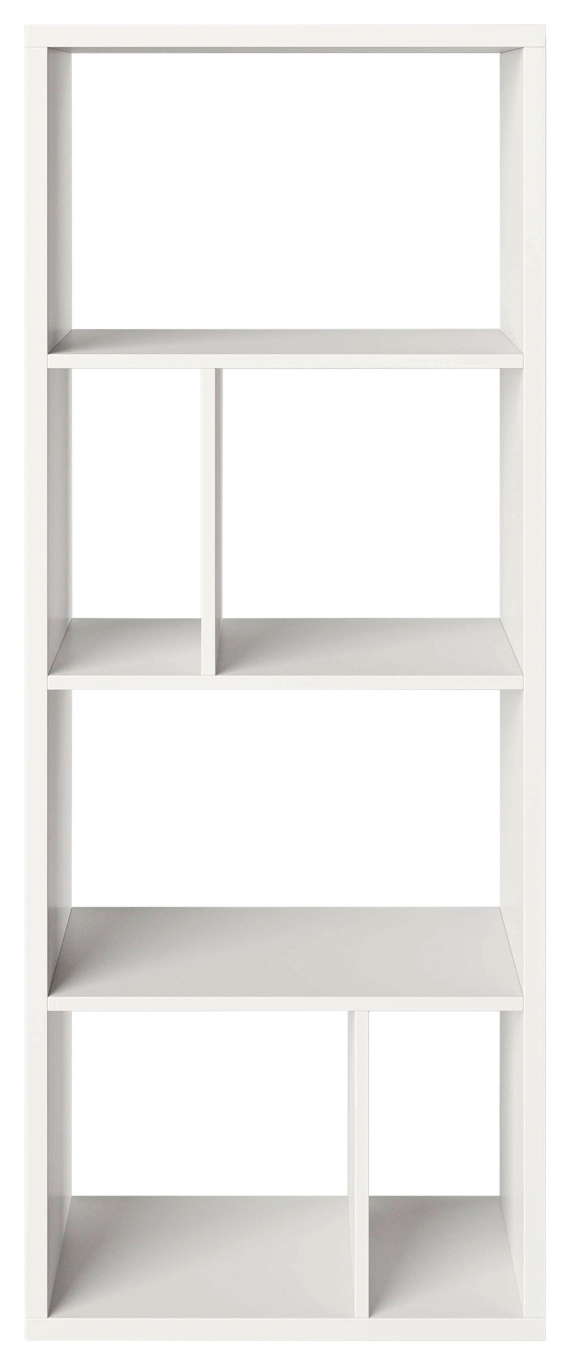 Regal Fortuna - Weiß, Basics, Holzwerkstoff (58/147/34cm) - MID.YOU