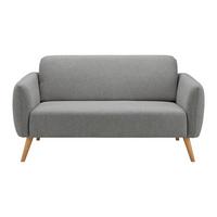 Pohovka PIA šedá - tmavě šedá/přírodní barvy, Moderní, dřevo/textil (146/76/75cm) - Bessagi Home