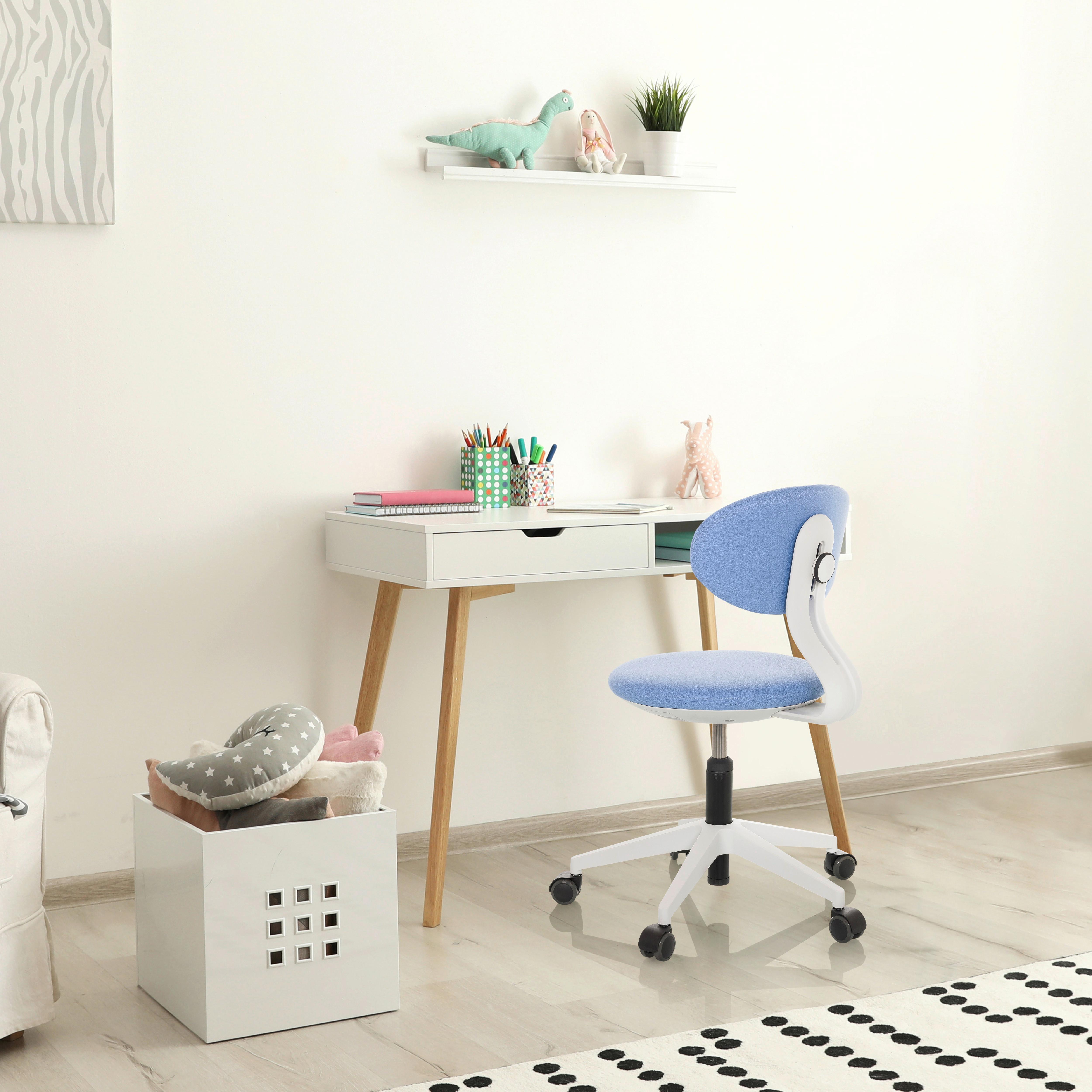 Jugenddrehstuhl Minimovo - Blau/Grau, Basics, Kunststoff/Textil (42/66-87/52cm) - MID.YOU