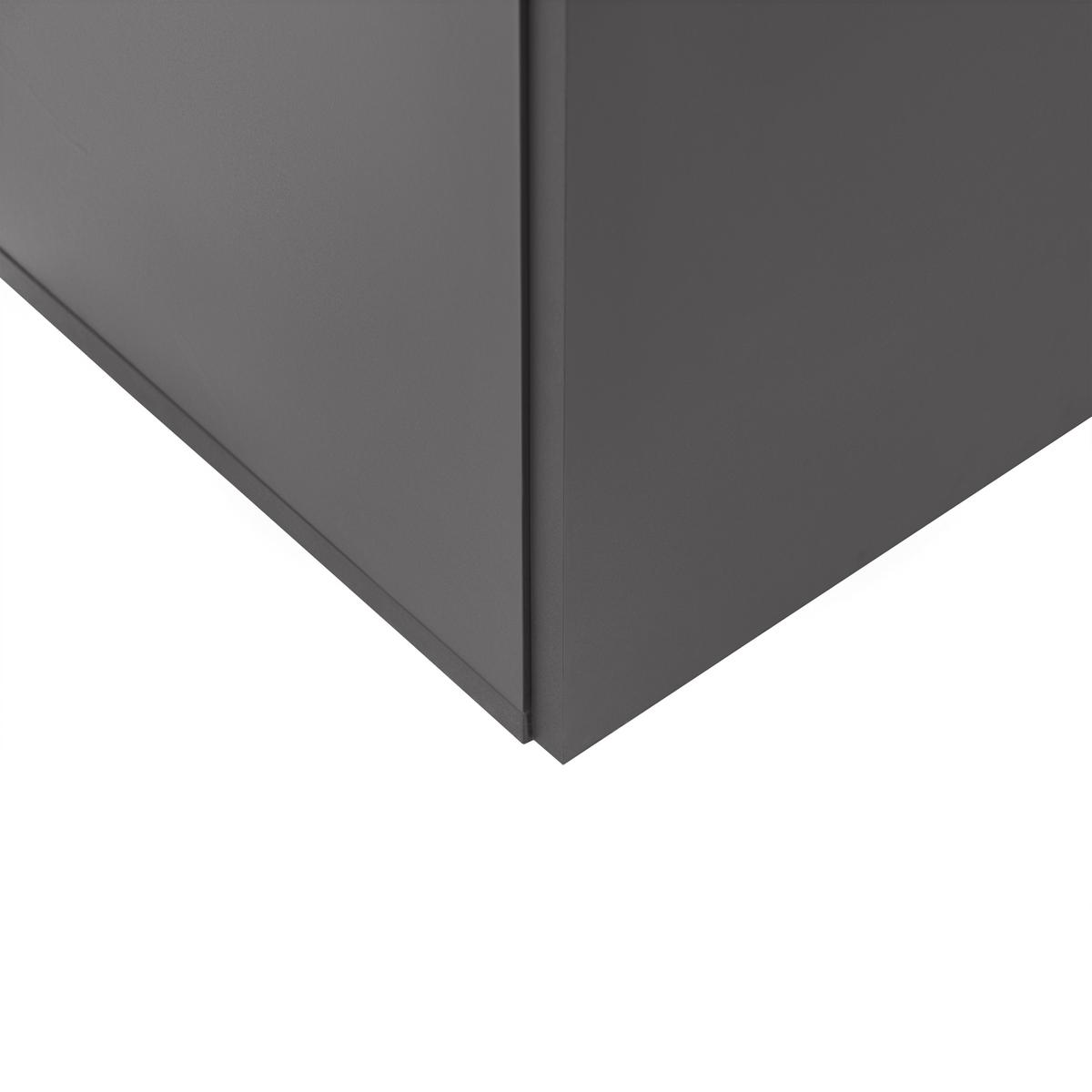 REGÁL SAVANNA -EXKLUSIV- - černá/antracitová, Moderní, kompozitní dřevo/plast (80/180/35cm) - Mömax