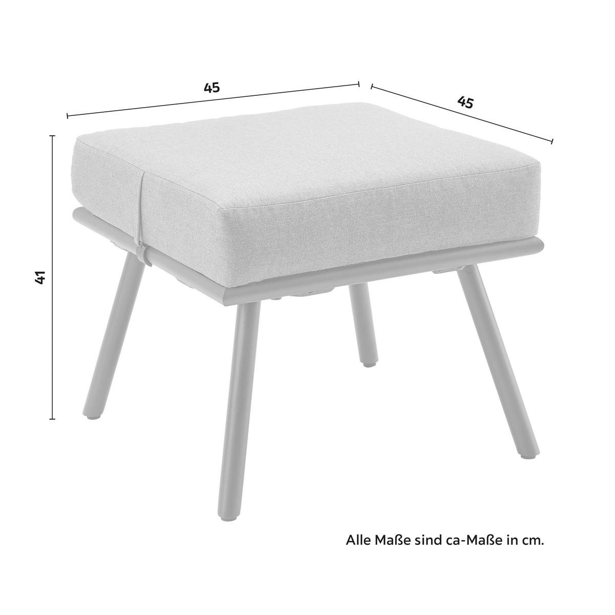 Zahradní souprava CAMILLA - šedá, Moderní, kov/textil (252/65/68cm) - Bessagi Garden