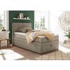 Boxspringbett Mit Topper & Bettkasten 120x200 Tacoma 3 - Sandfarben, KONVENTIONELL, Textil (120/200cm) - MID.YOU