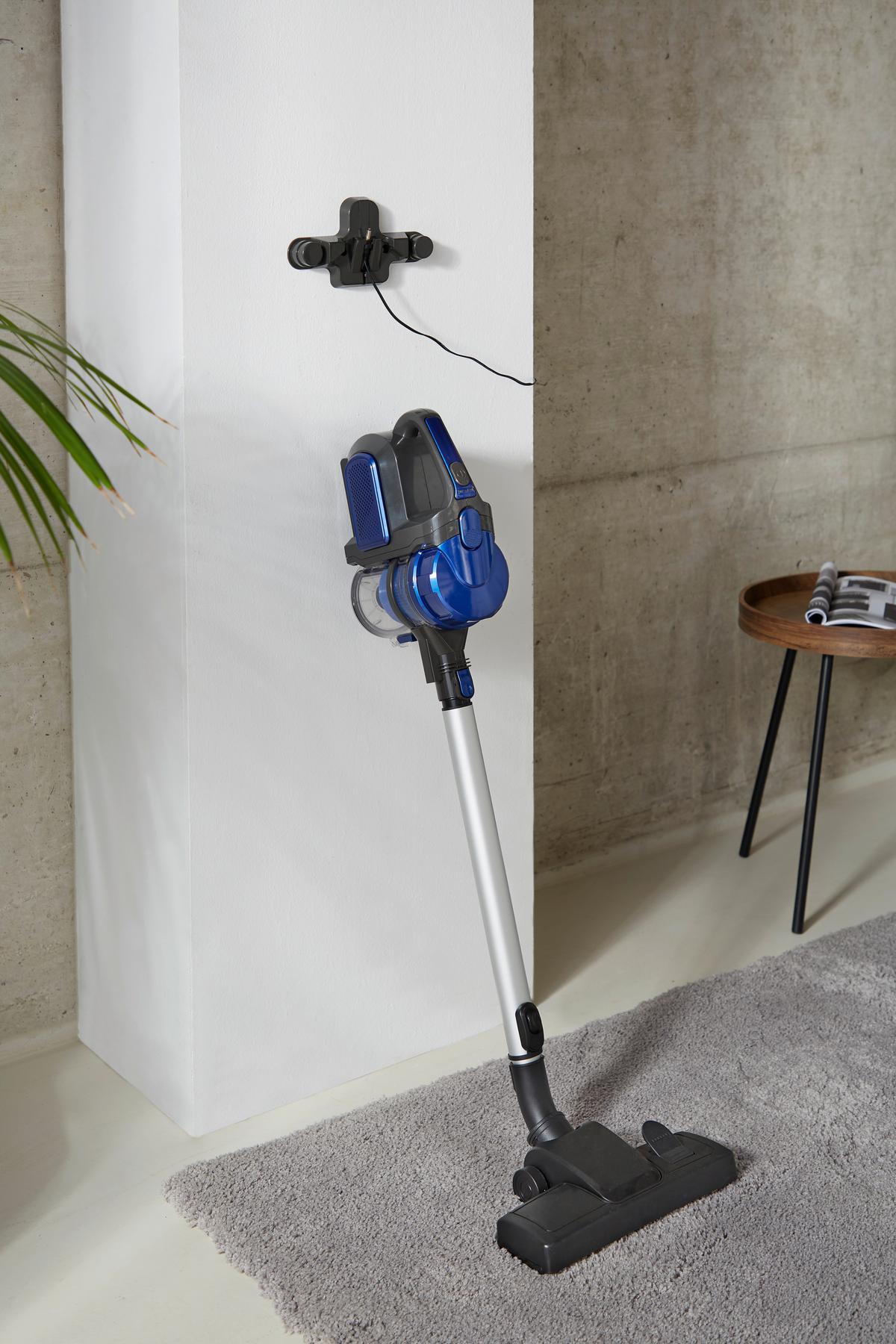 Akku-Handstaubsauger Reno 0,8 l mit 2-in-1-Funktion - Blau/Schwarz, LIFESTYLE, Kunststoff/Metall (120/27/20cm) - Bono