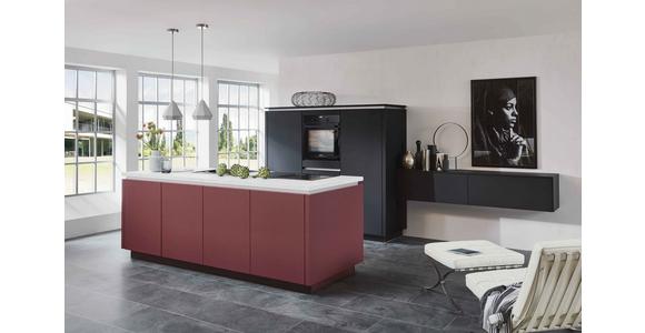 Einbauküche Eastbourne Frei Planbar In Rot und Schwarz - Rot/Schwarz, MODERN, Holzwerkstoff - Vertico