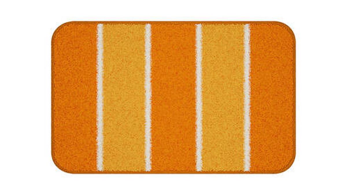 Bademattenset Waymore 2er Set - Orange, Basics, Textil (50x80/40x50cm) - Grund