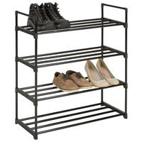 Regál na boty Jane, š: 65cm, kov - černá, Moderní, kov (65/82/30cm) - Based