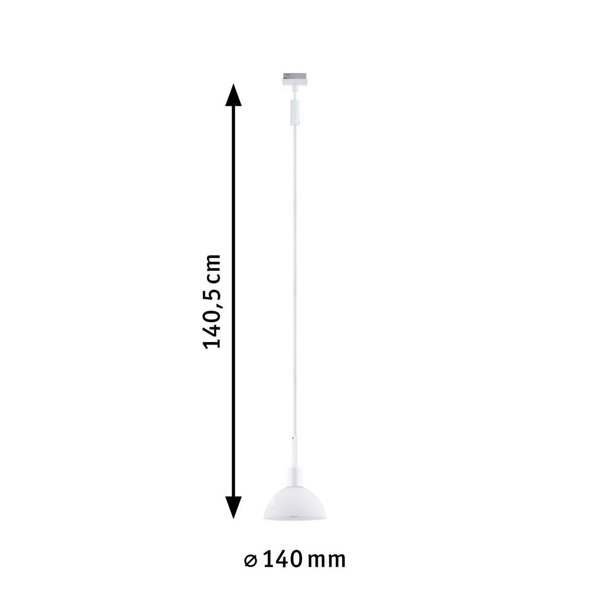Schienensystem-Hängeleuchte 94885 Urail Sarrasani Sw - Basics, Metall (14,0/140cm) - Paulmann