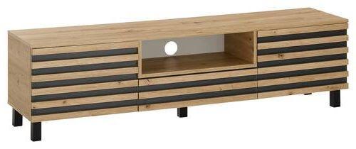 Lowboard Ankara - Schwarz/Eiche Artisan, Design, Holzwerkstoff (166/44/40cm) - Livetastic
