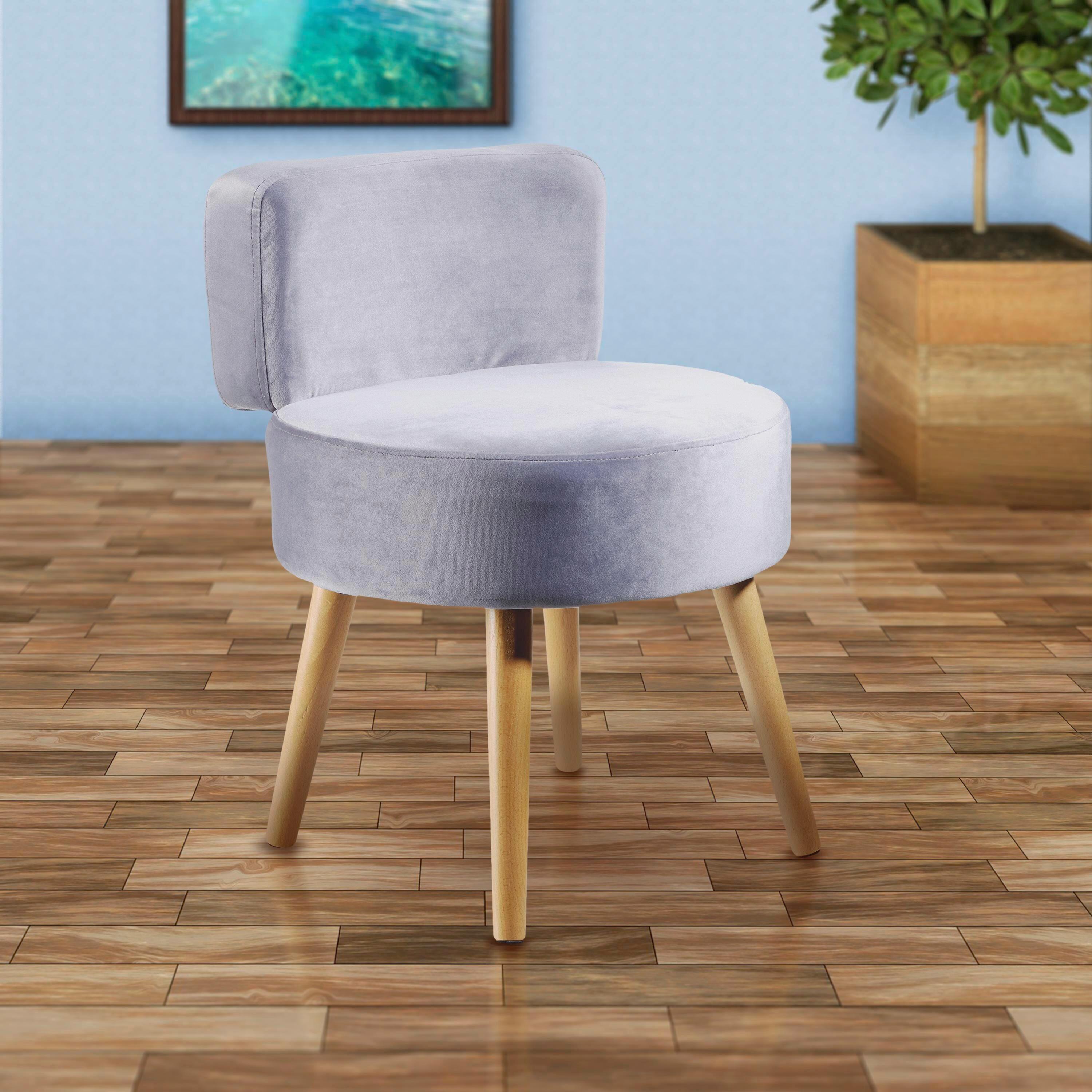 Sessel Milo - Grau, Design, Textil (44/58/44cm) - Echtwerk