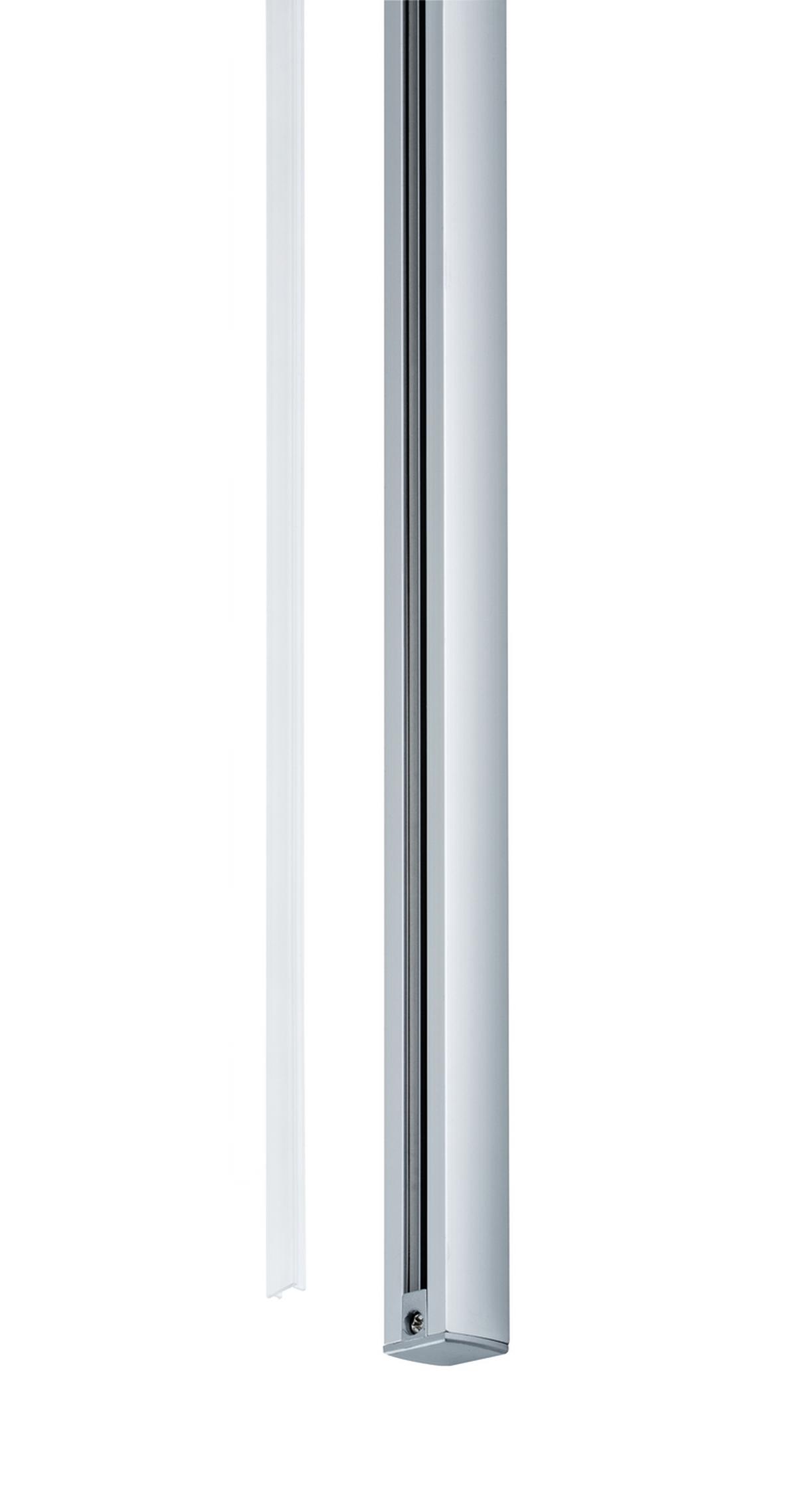 Schienensystem Urail Abdeck- Schiene 95126 Transparent - Transparent, Basics, Kunststoff (68/1cm) - Paulmann
